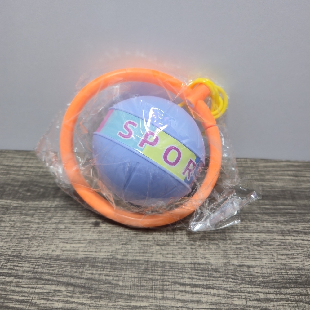 Kids Sports Skip Ball Set - Orange and Blue - Lights Up SkipBo